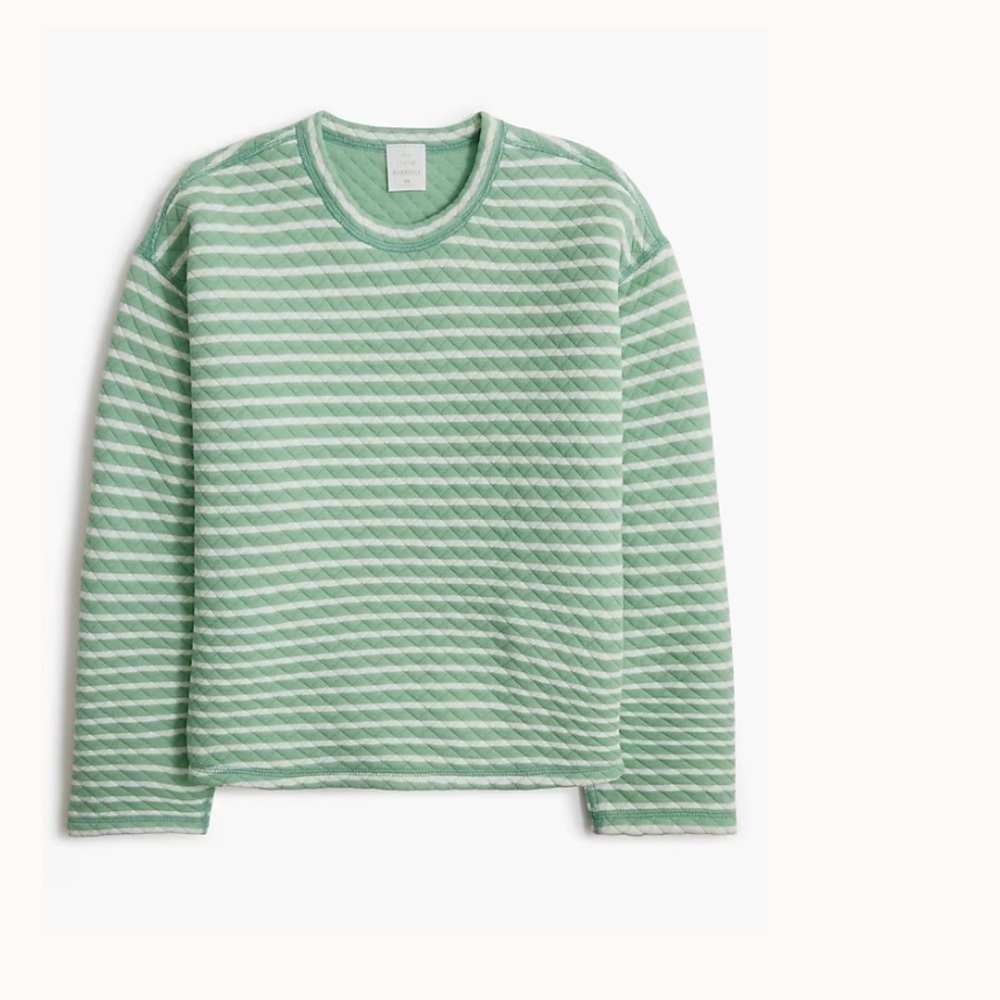 J crew Reversible quilted pullover